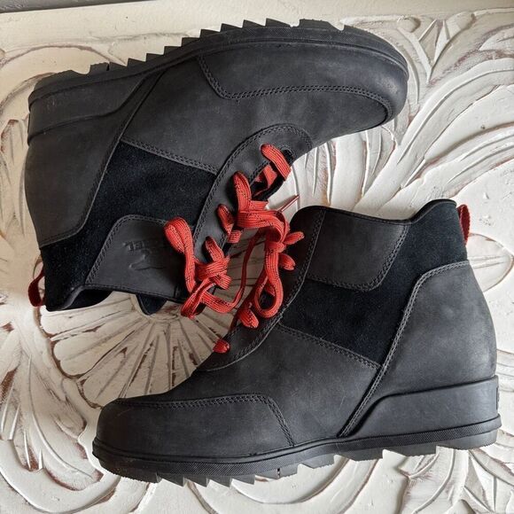 Sorel Women's Evie Sport Lace Bootie black size 10 - Picture 7 of 10